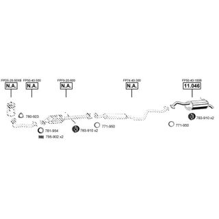 Išmetimo sistema ASMET MA110430
