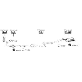 Išmetimo sistema ASMET MA110455