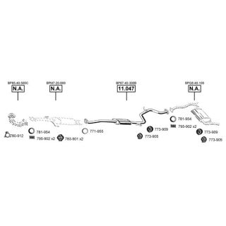 Išmetimo sistema ASMET MA110470
