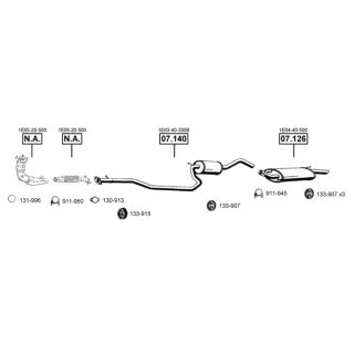 Išmetimo sistema ASMET MA110610