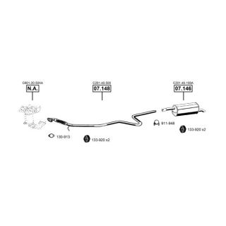 Išmetimo sistema ASMET MA110735