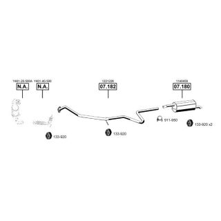 Išmetimo sistema ASMET MA110760