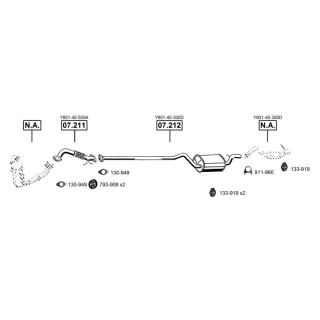 Išmetimo sistema ASMET MA110770