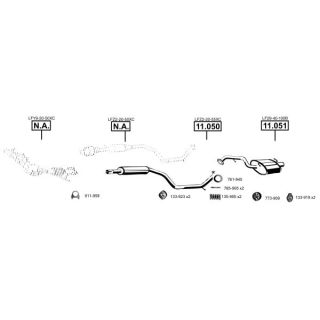 Išmetimo sistema ASMET MA110780