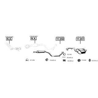 Išmetimo sistema ASMET MA110785