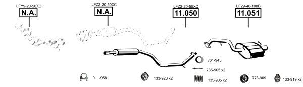 Išmetimo sistema ASMET MA110785