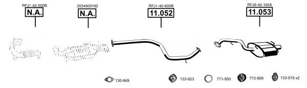 Išmetimo sistema ASMET MA110790