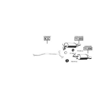 Išmetimo sistema ASMET MA110816