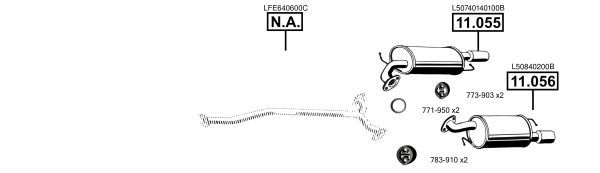 Išmetimo sistema ASMET MA110816