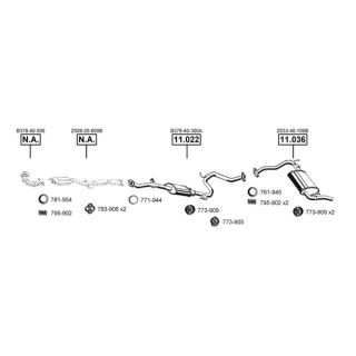 Išmetimo sistema ASMET MA110865