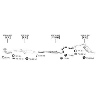 Išmetimo sistema ASMET MA111015