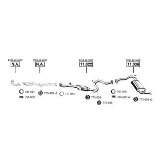 Išmetimo sistema ASMET MA111450
