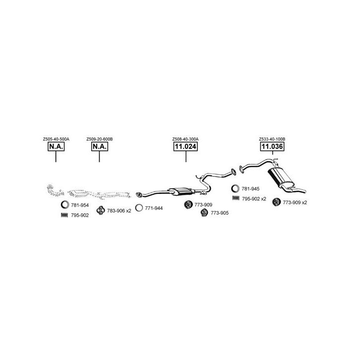 Išmetimo sistema ASMET MA111460