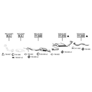 Išmetimo sistema ASMET MA111585