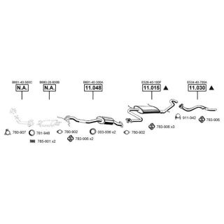 Išmetimo sistema ASMET MA111590