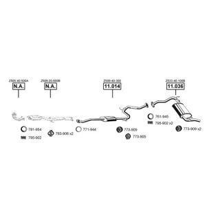 Išmetimo sistema ASMET MA111650