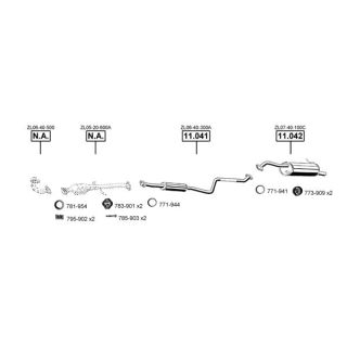 Išmetimo sistema ASMET MA111660
