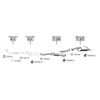 Išmetimo sistema ASMET MA111685