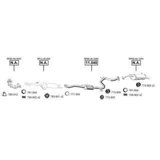 Išmetimo sistema ASMET MA111845