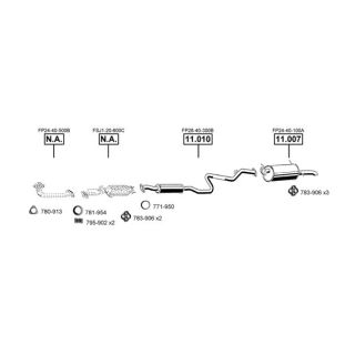 Išmetimo sistema ASMET MA111950