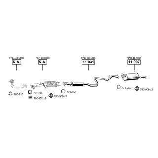 Išmetimo sistema ASMET MA112180