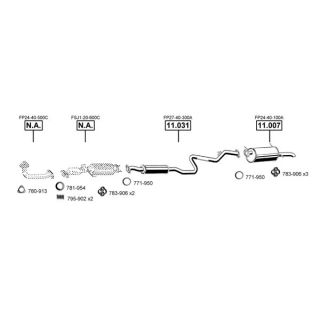 Išmetimo sistema ASMET MA112230