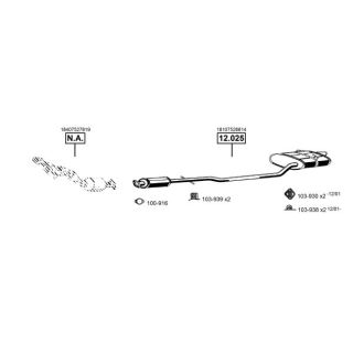 Išmetimo sistema ASMET MG400400