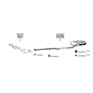Išmetimo sistema ASMET MG400600