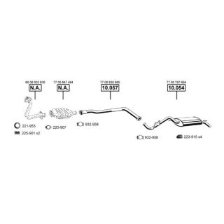 Išmetimo sistema ASMET RE100240