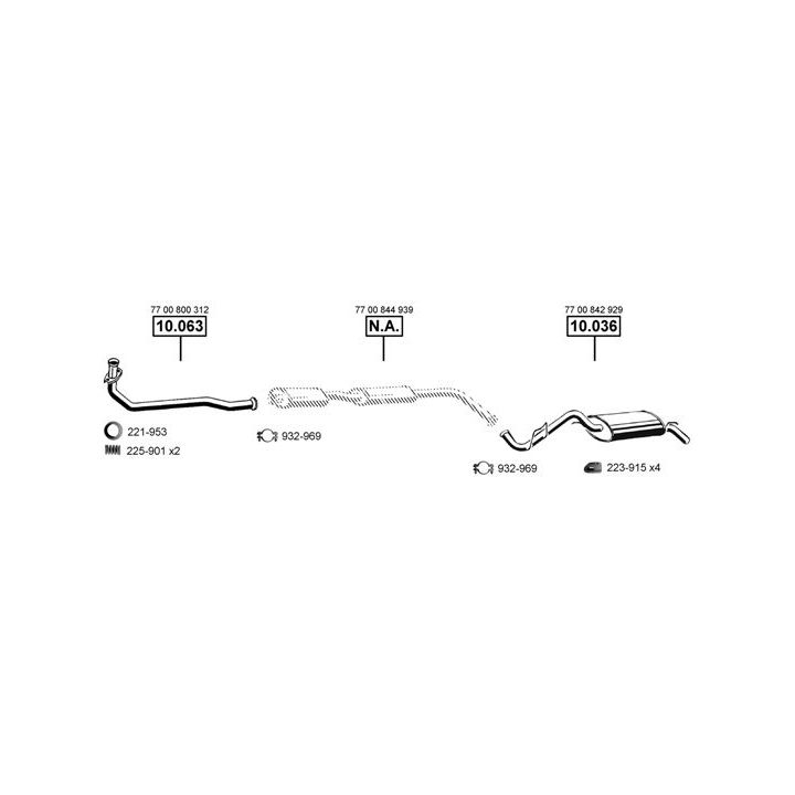 Išmetimo sistema ASMET RE100260