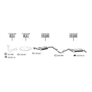 Išmetimo sistema ASMET RE100290