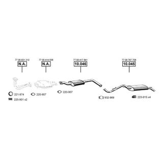 Išmetimo sistema ASMET RE100295