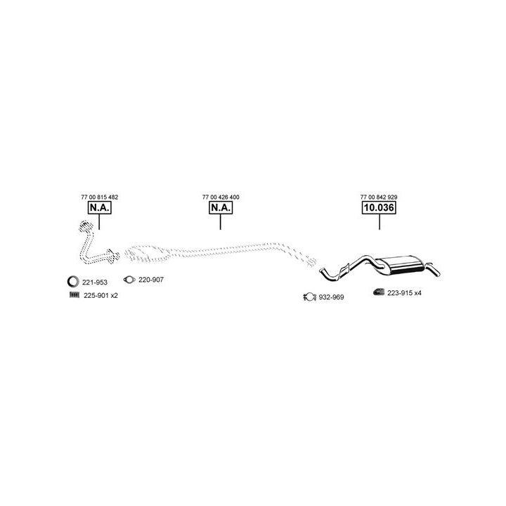 Išmetimo sistema ASMET RE100330