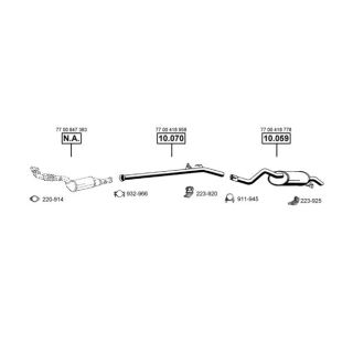 Išmetimo sistema ASMET RE100365