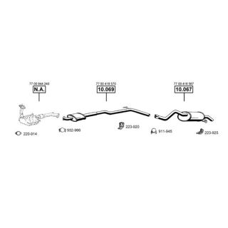 Išmetimo sistema ASMET RE100380
