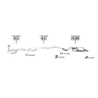 Išmetimo sistema ASMET RE100400