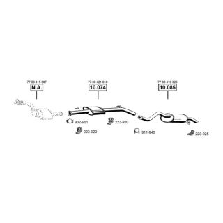 Išmetimo sistema ASMET RE100405