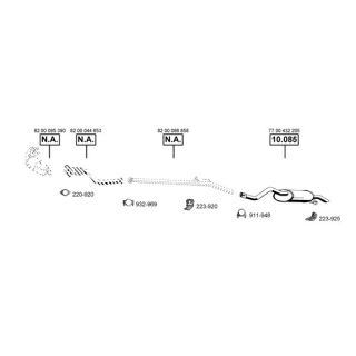 Išmetimo sistema ASMET RE100450