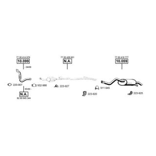 Išmetimo sistema ASMET RE100495