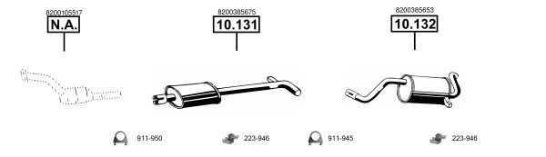 Išmetimo sistema ASMET RE100550