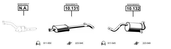 Išmetimo sistema ASMET RE100560