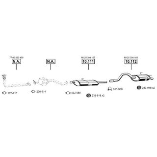 Išmetimo sistema ASMET RE100940
