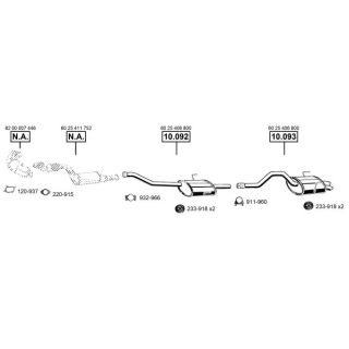 Išmetimo sistema ASMET RE100980