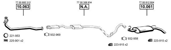 Išmetimo sistema ASMET RE101360