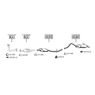 Išmetimo sistema ASMET RE101600