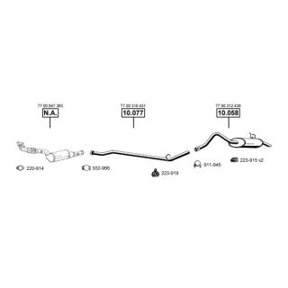 Išmetimo sistema ASMET RE101605