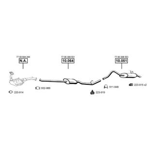 Išmetimo sistema ASMET RE101630