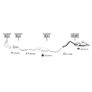 Išmetimo sistema ASMET RE101650