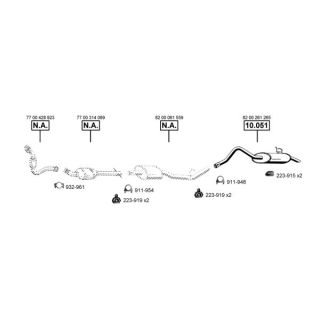 Išmetimo sistema ASMET RE101690