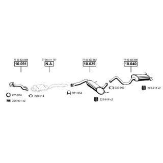 Išmetimo sistema ASMET RE101770